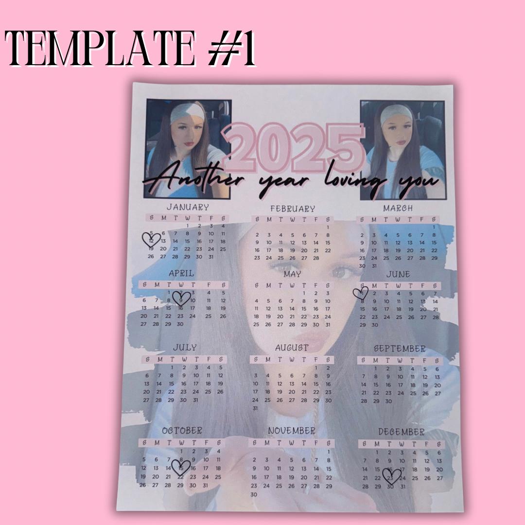 Simple 2025 Calendar