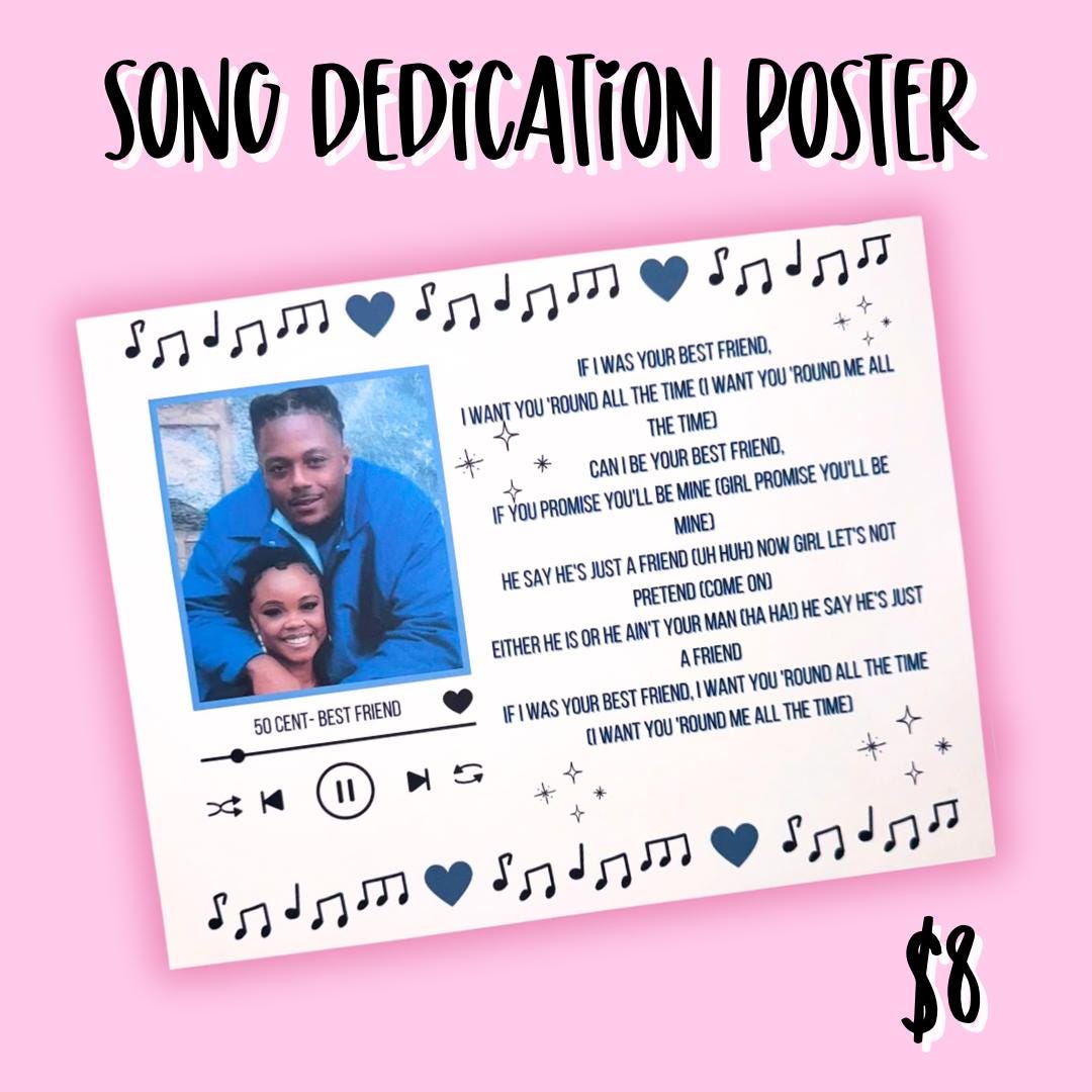 Song Dedication Poster