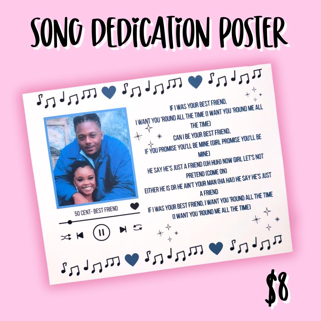 Song Dedication Poster