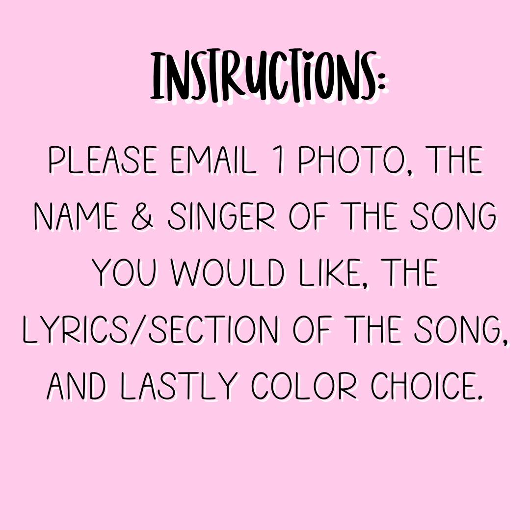 Song dedication card