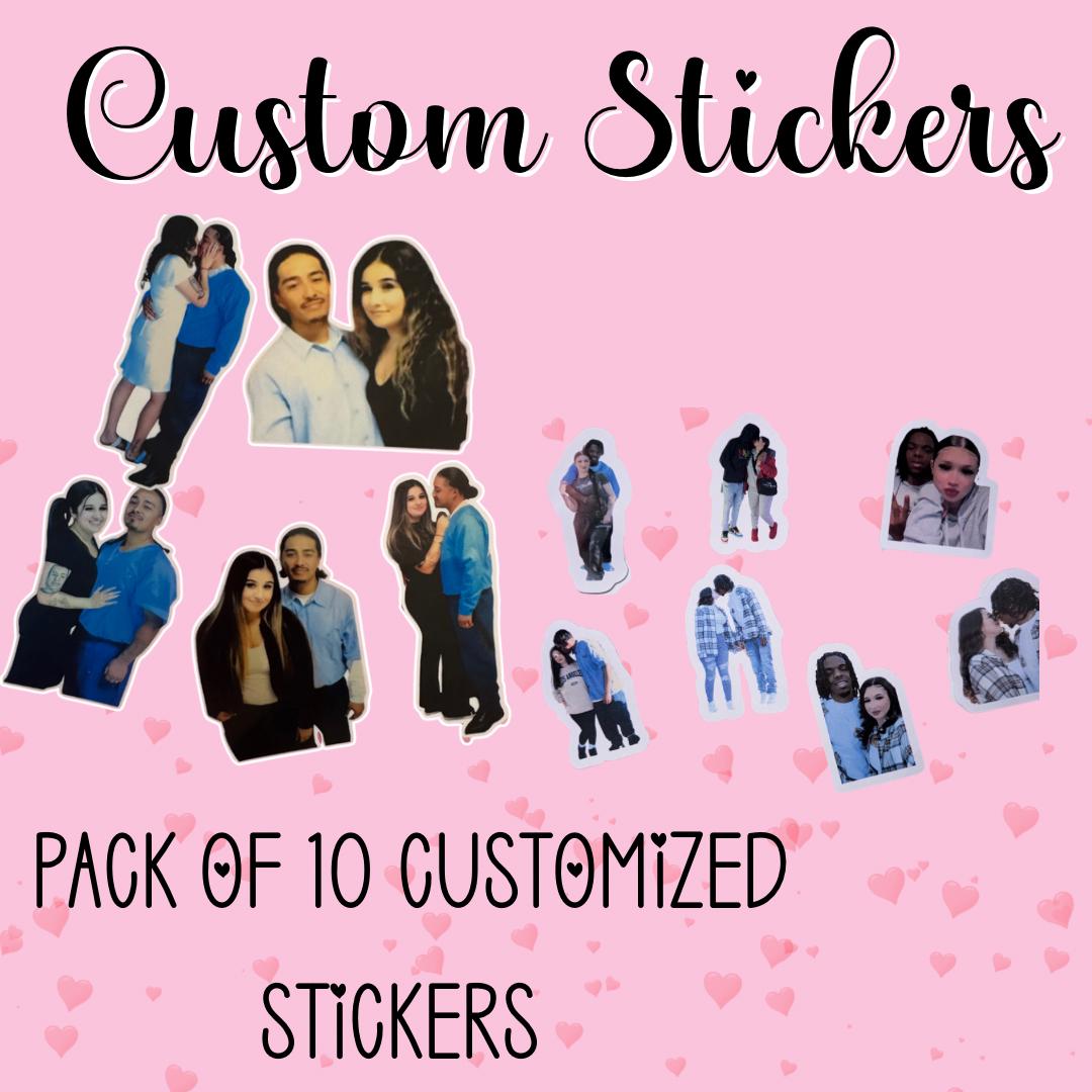 Custom stickers pack of 10