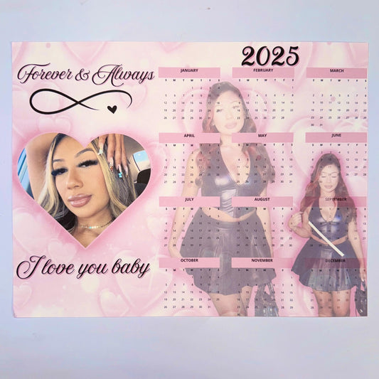 Custom calendar Yearly ( You design)