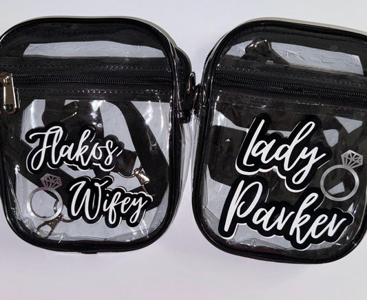 custom visit bags w/ strap