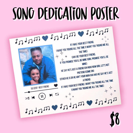 Song Dedication Poster