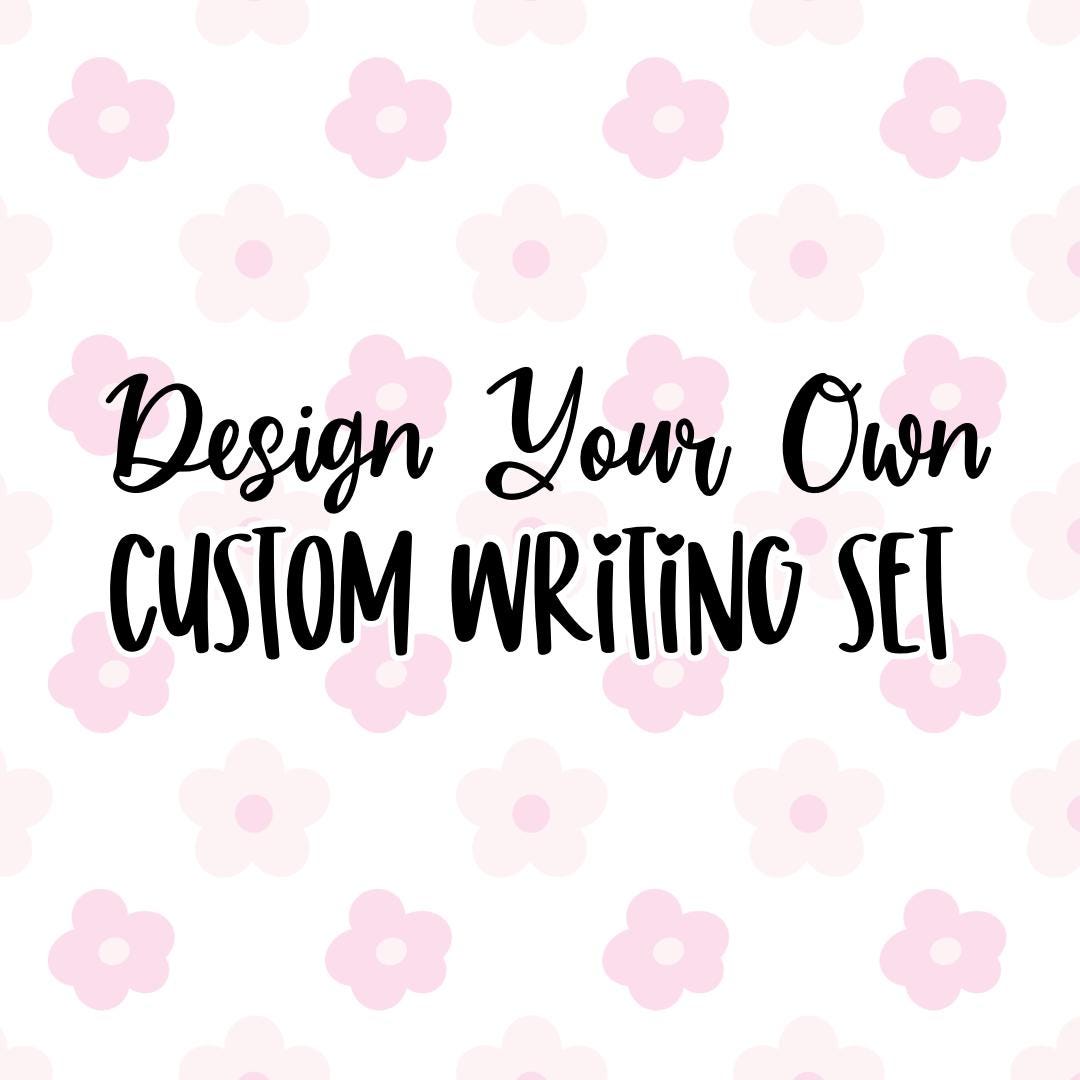 Custom stationery set