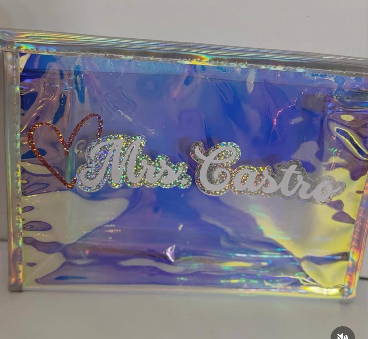 Iridescent Custom Visit Bag (no strap)
