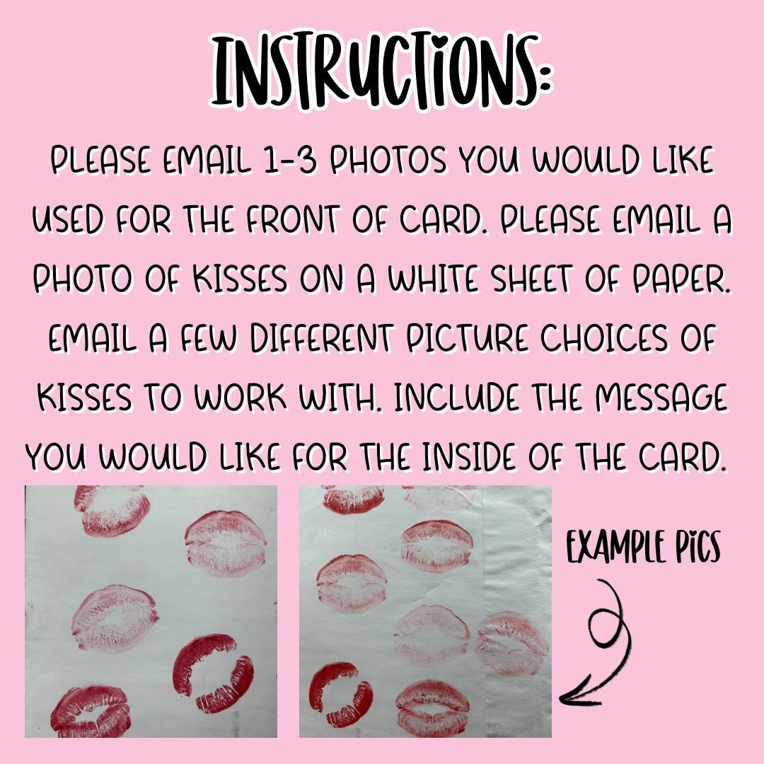 Custom Kisses card