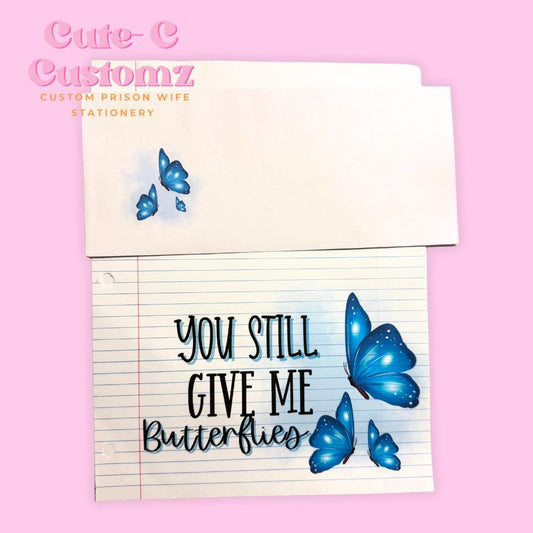 You give me butterflies writing set