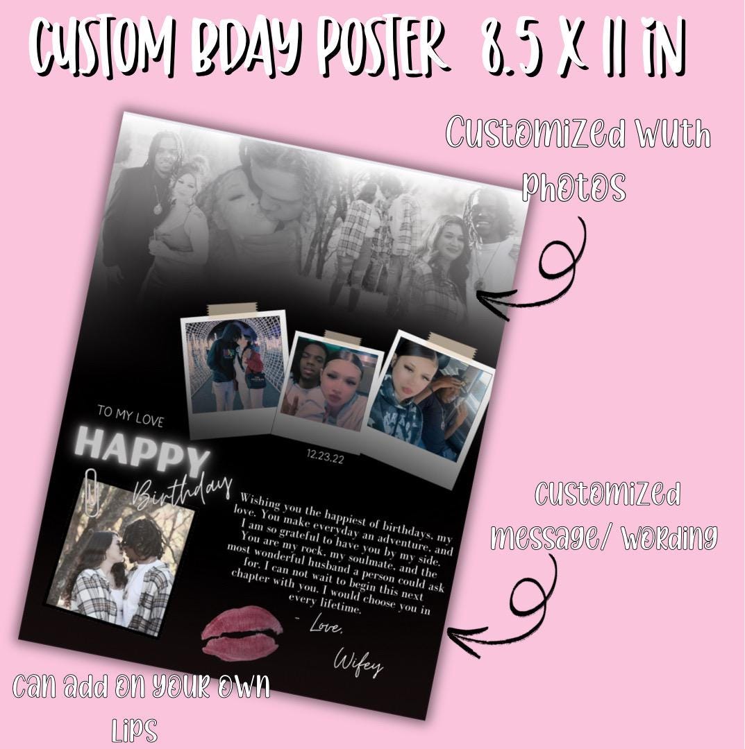 Custom Bday Poster