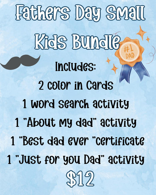 Fathers Day Small Kids Bundle