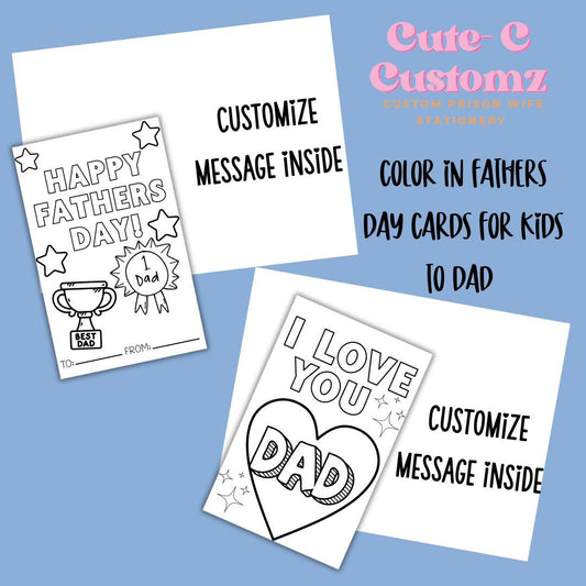 Color in Father’s Day Card Bundle