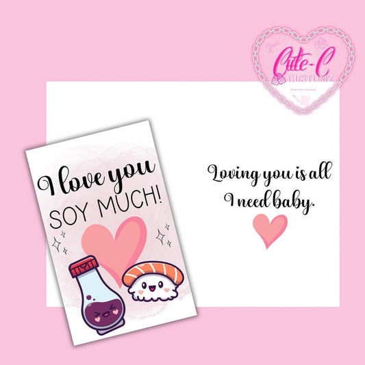 I love you soy much (card)
