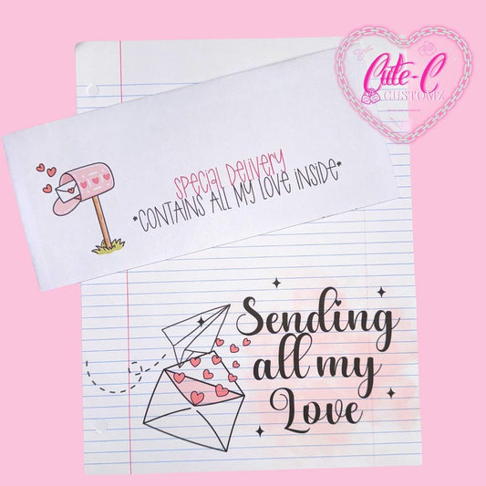 Sending all my love Writing set