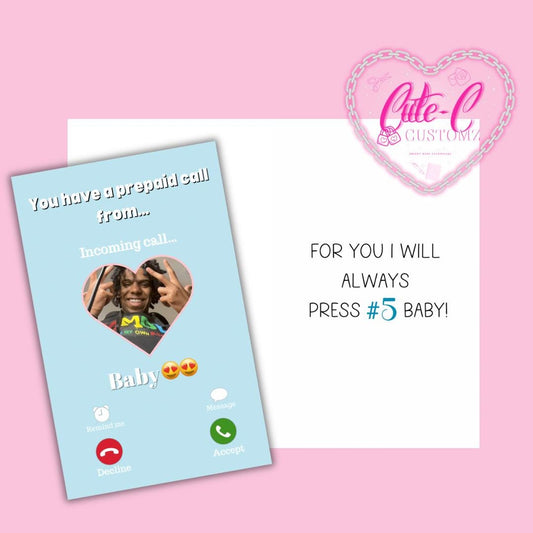 You have a prepaid call from (card)