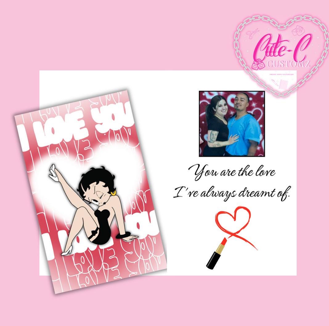 I love you Betty Boop (card)