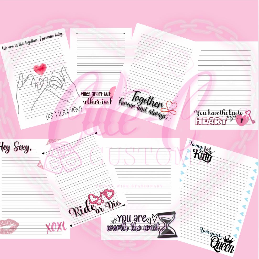 Prison Wife Digital writing sheets