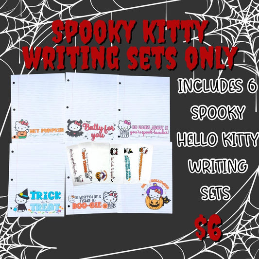 Spooky Kitty writing sets only