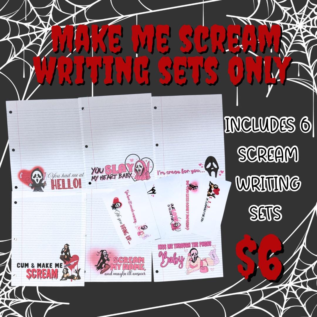 Make me scream writing sets only