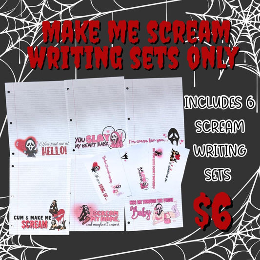 Make me scream writing sets only