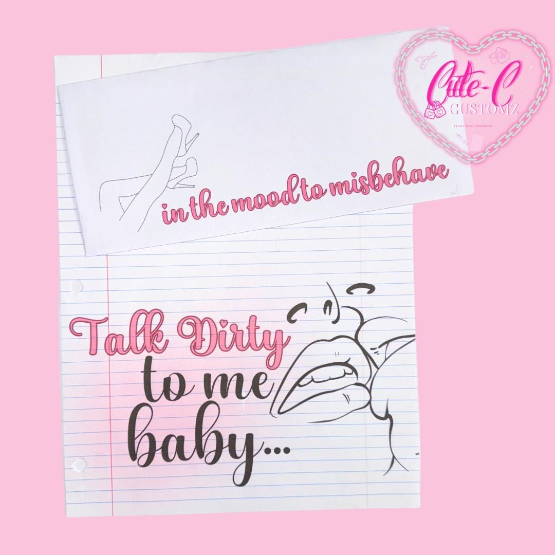 Talk dirty to me Writing set