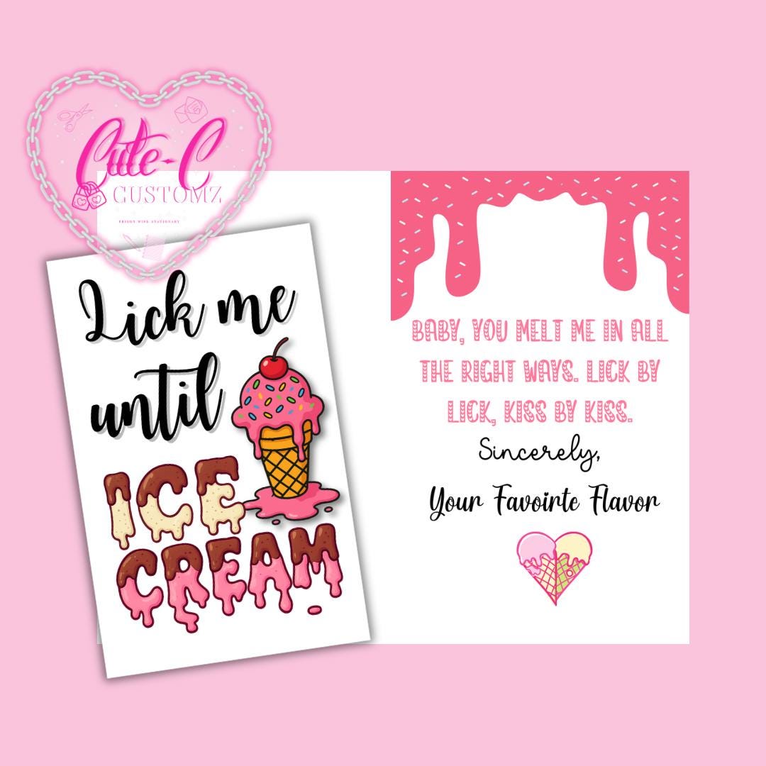 Lick me until ice cream