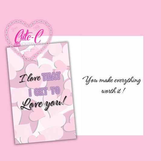I love loving you (card)
