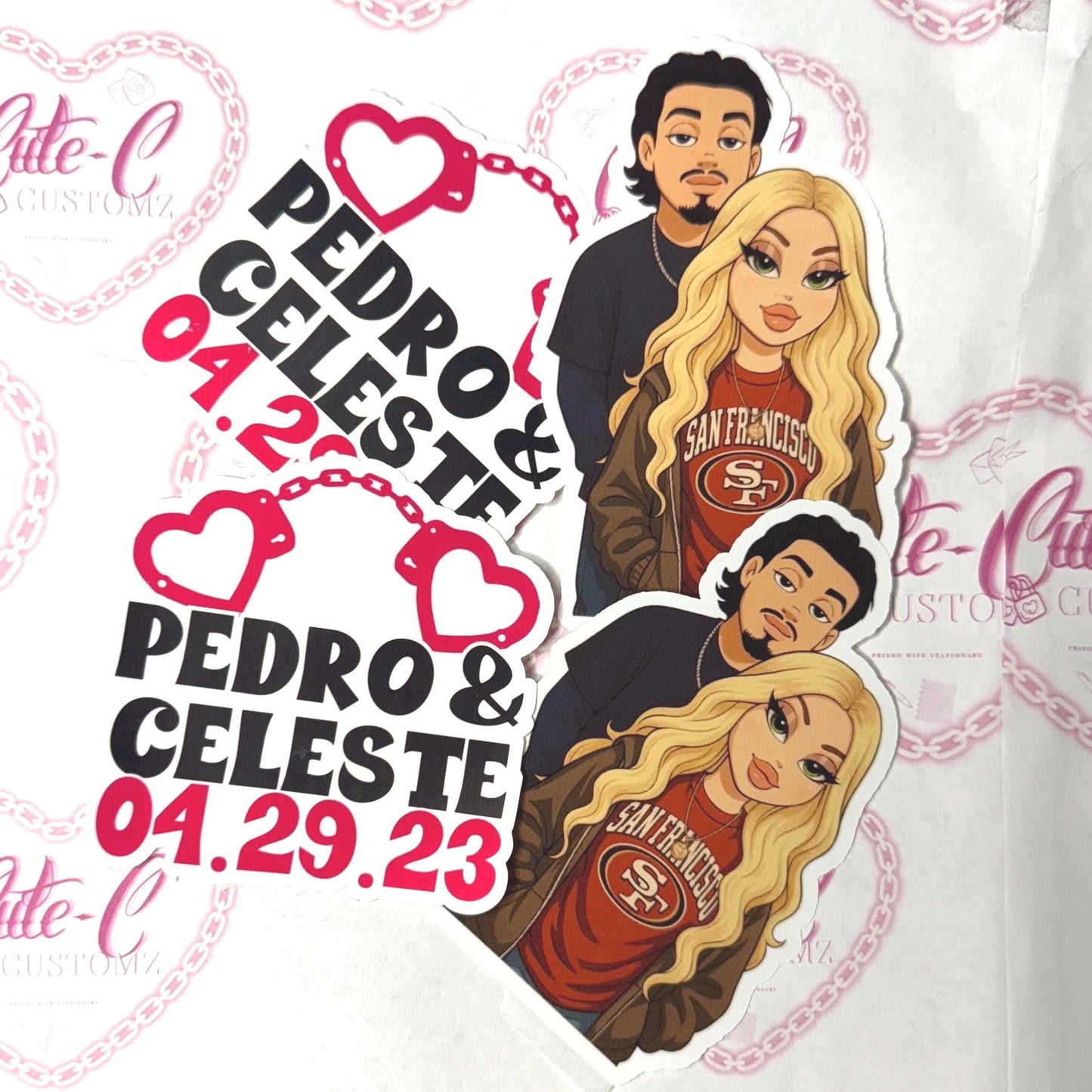 Mini Custom Stickers pack of 4