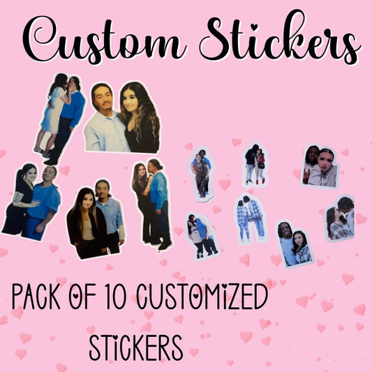 Custom stickers pack of 10