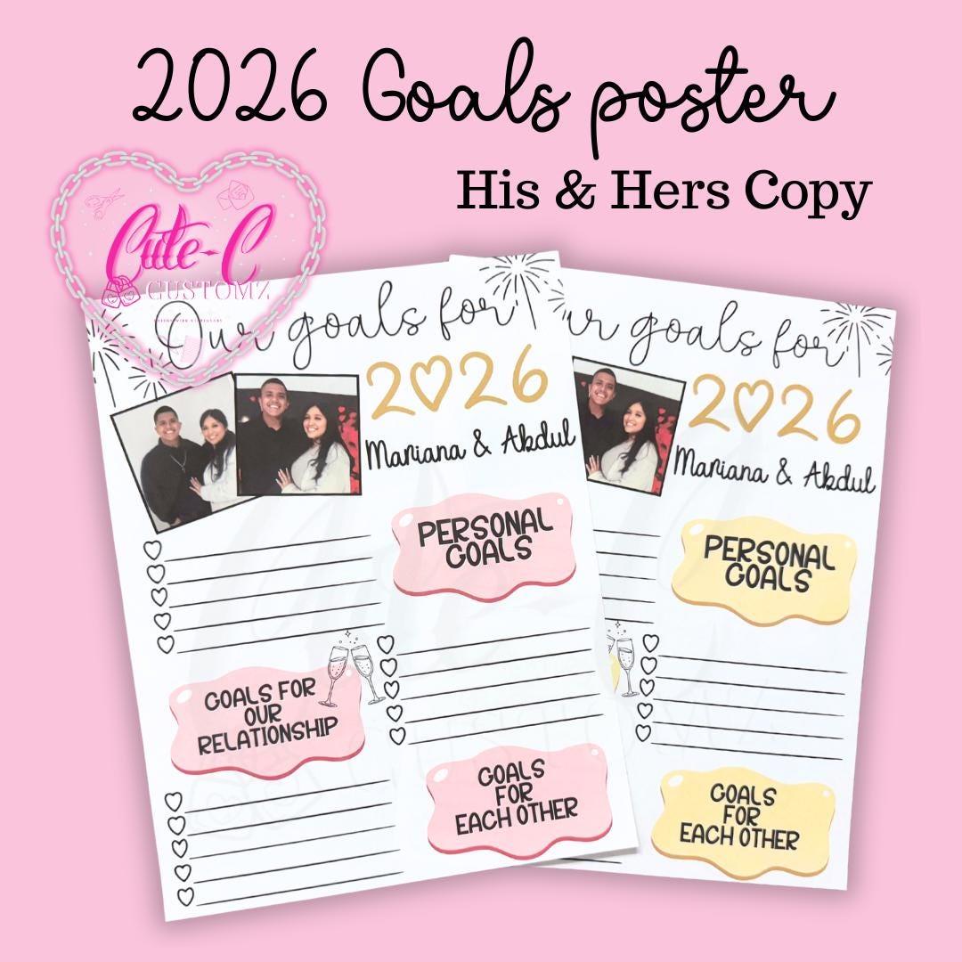 New Year’s Couples Goals poster