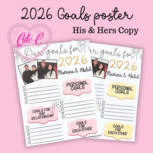New Year’s Couples Goals poster