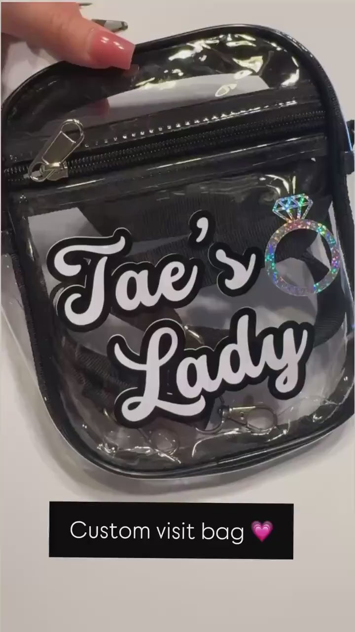 custom visit bags w/ strap